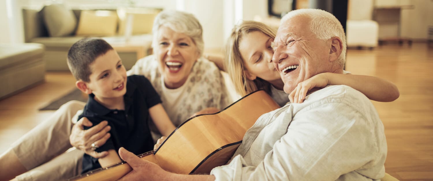 Family enjoying time together at Arbor House assisted living and memory care